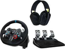Logitech G 991-000539 game controller Aluminium, Zwart USB Stuur + pedalen + headset PC, PlayStation 4, PlayStation 5, Playstation 3 — thumbnail 8