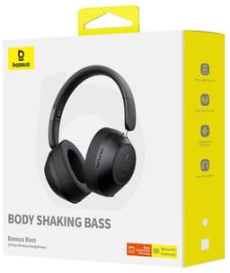 Baseus Bass 30 Max bluetooth koptelefoon,Hoofdtelefoon draadloos -Over-ear Koptelefoon-50 uur accuduur, Bluetooth 5.3 Zwart — thumbnail 3