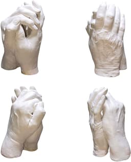 Handenbeeld | Handafdruk | Gipsafdruk | GipsHanden | Hand | 3D | Compleet Pakket bestaat uit 200 gram Casting Mix Poeder & 500gram Gips | Bodycasting | Extensso® | Gipsafdruk | Alginaat | Een herinnering | Hobby Pakket | Bodycasting | Handbeeld — thumbnail 2