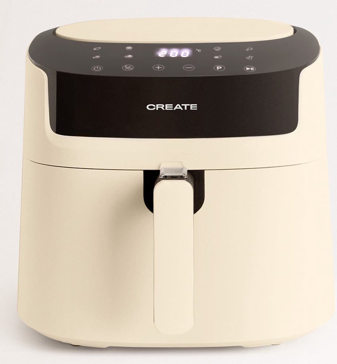 CREATE AIR PRO LARGE Enkel 6,2 l Vrijstaand 1800 W Heteluchtfriteuse Crème — afbeelding 1