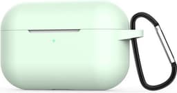 New Age Devi - Hoesje geschikt voor Apple AirPods Pro Hoesje - Mint Groen Met Clip - Siliconen - Soft case - Cover - Mint Groen — thumbnail 1