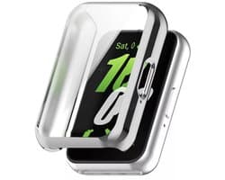 Strap-it Schokabsorberend TPU soft case hoesje - geschikt voor Samsung Galaxy Fit 3 (zilver)