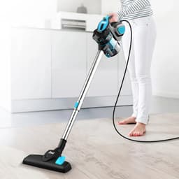 Steelstofzuiger Met Snoer - Inclusief diverse opzetstukken - Stofzuiger en kruimeldief - Vacuum cleaner - 600W - 18Kpa - Blauw/Zwart — thumbnail 2