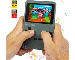 Silvergear Retro Game Console met 240 Arcade Games - Geen Internet Nodig - Spelcomputer voor Kinderen - Gaming Computer - Game Console Handheld - Vakantie Speelgoed - Auto - Cadeau voor Jongens en Meisjes - 6, 7, 8, 9, 10, 11, 12+ Jaar - Grijs