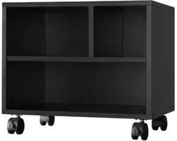 Mobiele Print Standaard - Zwart - Print Tafel - Print Kastje - Organizer - Printer - Printers - Kast - Kastje - Kasten - Tafeltje - Tafel - Tafels - Opbergkast - Opbergkastje - Opberg Kasten - Kantoor - Kantoor Organizer - Organizers
