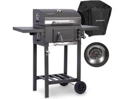 Houtskool Grill met Hoes Berdsen BD-892 Zwart