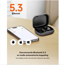 Bone Conduction Headphone - Open Ear Koptelefoon Met Comfortabele Pasvorm - Open Ear Oortjes Met Kristalhelder Geluid - Lange Batterijduur — thumbnail 5