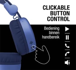 Fresh ‘n Rebel Code Core – Draadloze on-ear koptelefoon – Bluetooth - 30 uur Speeltijd - True Blue — thumbnail 2