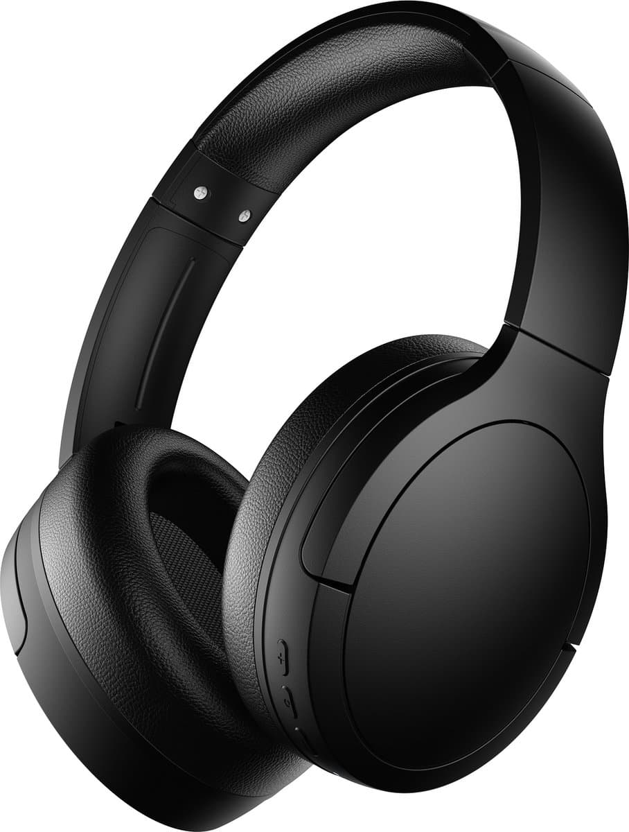 Volkano - Over Ear Koptelefoon Draadloos - Draadloze Headset met Microfoon - Bluetooth 5.3 - 60 Uur Batterij - Inklapbaar - ENC Kristalheldere Gesprekken - Bluetooth Headset – Zwart — afbeelding 1