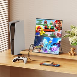 UPERFECT 15,6" Dual Draagbaar Monitor 1080P 100% sRGB 1000:1 ZWART Tweede Scherm met Geïntegreerde Mount & VESA Mount voor Laptop/Switch/MacBook — thumbnail 5