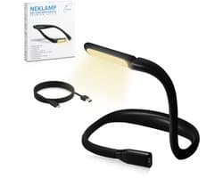 ValueStar - Neklamp met zaklampfunctie - Nekleeslamp - Neklampje voor haakwerk - Nek lamp oplaadbaar - Flexibele Neklamp - Bureaulamp - Leeslampje voor in Bed - USB Oplaadbaar