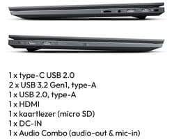 MEDION E15433 - Laptop, - Intel® Core™ i5-1235U- 15,6'' FHD-beeldscherm - 512 GB SSD - 16 GB RAM