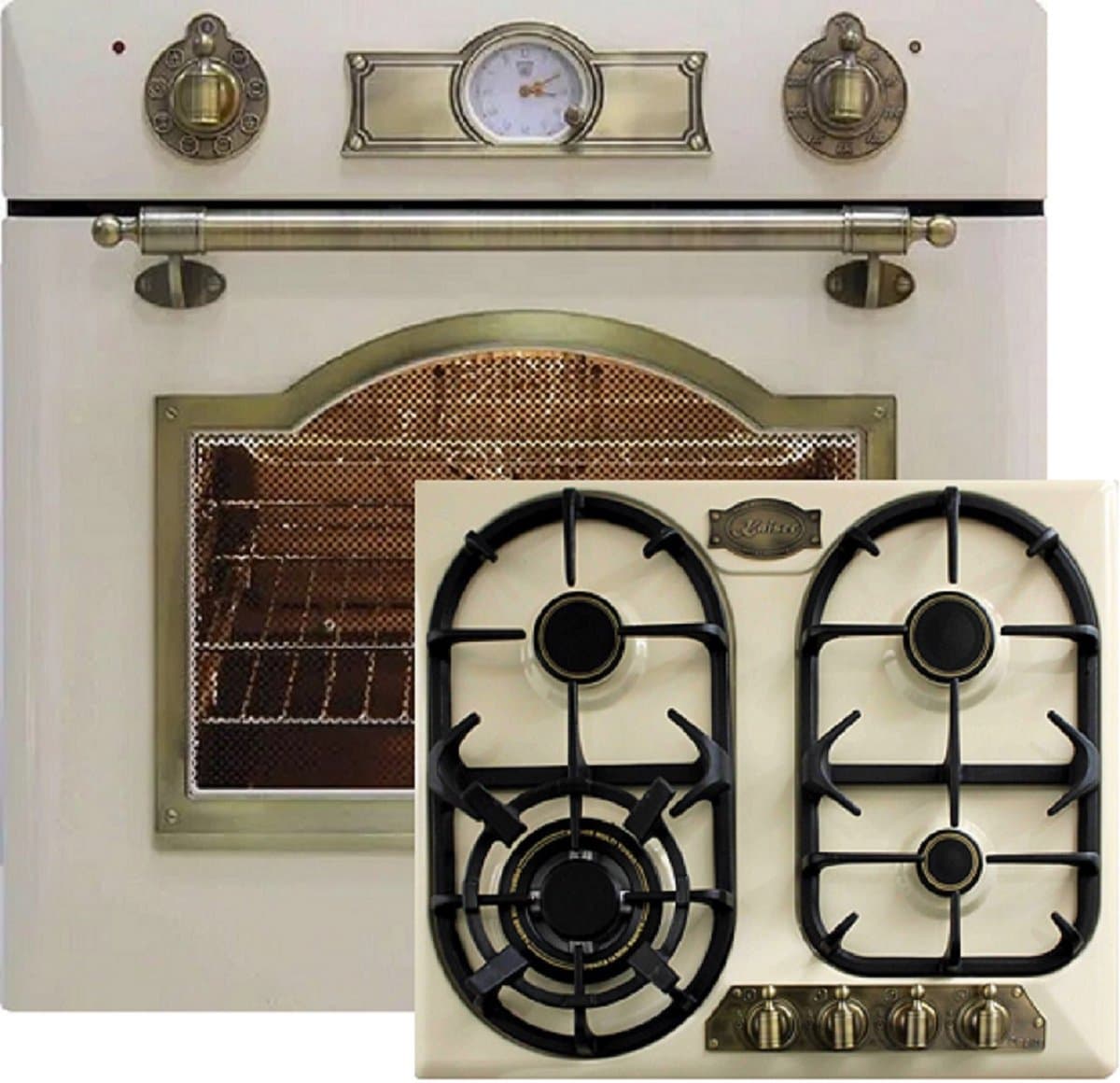Kaiser - Inbouwoven - gaskookplaat - EG 6345 ElfEm - met enkele telescoopgeleider -retro gasfornuis - retro - 67L -Gaskookplaat KG 6325 ElfEm - 60 cm — afbeelding 1