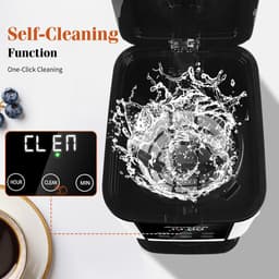 Aigostar Cora - Koffiezetapparaat - 1,5 liter - 12 kopjes - Display met timer - Filterkoffie - met Glazen Kan - 1000W - RVS/Zwart — thumbnail 4