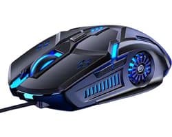 Computer Muis XL - Grote - Bedraad - Game - PC - Laptop - LED - Computermuis