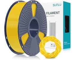 3D Filament PLA Plus 1.75mm - Hoogwaardige Prestaties, Pure Geel, 1KG