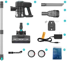 SteeFly® 6 in 1 Steelstofzuiger Yisora - Op accu 40 min - Lichtgewicht - Zonder zak - 175W - Groen - Meerdere oppervlaktes — thumbnail 2
