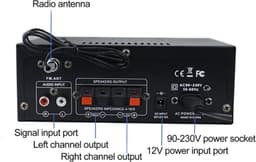 HIFI Bluetooth Power Amplifier | 800W | Digitale Versterker | Stereo Surround | Mediaspeler | Karaoke — thumbnail 3