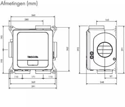 Vent-Axia Multihome ventilatorbox met euro stekker 368m3/h - AEP advance — thumbnail 3