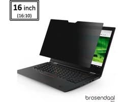 Brosendaal Privacy Scherm Laptop 16 inch – Beeldverhouding 16:10 – Screenprotector - Privacy Filter geschikt voor HP, Lenovo, Asus, Acer en Samsung