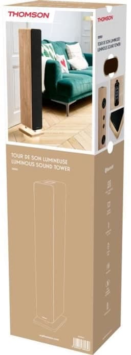 Bluetooth Sound Tower - THOMSON - Hout/Zwart - 120 W, Optisch, USB, Equalizer, TWS, Afstandsbediening, Voeding. 230V — thumbnail 5