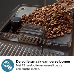 Philips 2200 Series - Espressomachine - 2 Soorten Koffie & Heet water - Melkopschuimer voor Cappuccino - Keramische molen - Volautomatisch - Zwart - Koffiemachine met bonen - EP2220/10 — thumbnail 6