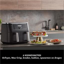 Foodi Max Dual Zone Airfryer – 2 Laden – 9.5L – 6-In-1 Functies – Olievrij – Anti-Aanbak – Vaatwasserbestendig – Zwart — thumbnail 5