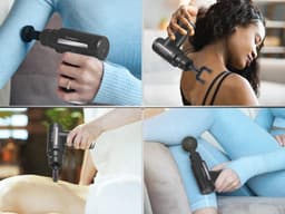 Oplaadbaar Massagepistool met 4 Hoofden en 6 Intensiteitsniveaus — thumbnail 4