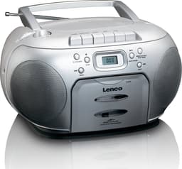 Lenco SCD-420SI - Draagbare radio CD speler met MP3 optie en koptelefoon - Zilver — thumbnail 2