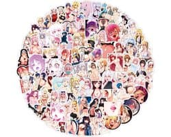 Winkrs | Anime Girl Stickers - Manga Stickers - Sexy Stickers - 100 stickers - stickermix - Voor laptop, agenda, schriften, koffer, etc.