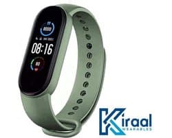 Kiraal Ultra - Stappenteller - Activity Tracker - Temperatuurmeter - Bloeddrukmeter - Hartslagmeter - Smartwatch - Horloge - Heren - Dames - Nederlandse Handleiding - Legergroen