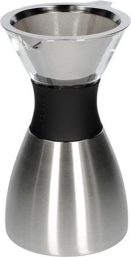 Asobu - Pourover Insulated Coffee Maker - Silver / Black    Cold Brew & Hot possible — thumbnail 2