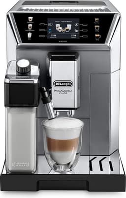 De'Longhi PrimaDonna Class - ECAM550.85.MS - Volautomatische koffiemachine - Tank 2L - 2 gelijktijdige kopjes - Bonenreservoir 400 gr - Metaal en zwart — thumbnail 1