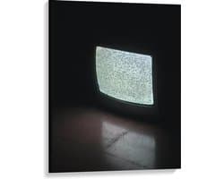 Canvas  - Televisie zonder Beeld  - 75x100cm Foto op Canvas Schilderij (Wanddecoratie op Canvas)