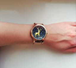 Belesy® SMART - Smartwatch Dames - Smartwatch Heren - Horloge - Stappenteller - 1.3 inch - Kleurenscherm - Full Touch - Bluetooth Bellen - Roségoud - Staal — thumbnail 14