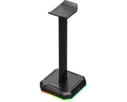 Redragon Scepter HA300 - Headset Houder - RGB Verlichting - 3 USB Aansluitingen - Koptelefoon Houder