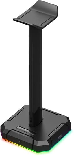 Redragon Scepter HA300 - Headset Houder - RGB Verlichting - 3 USB Aansluitingen - Koptelefoon Houder — thumbnail 1