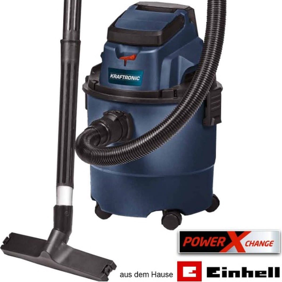Kaftronic - Made by Einhell - KT-NT 15 Li Kit accu nat-droog stofzuiger inclusief 18 volt/2,5 Ah accu, lader en accessoires — afbeelding 1