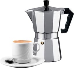 Alessandro Percolator Italiaans koffiezetapparaat - 1 kopje - Aluminium - zilver - 60 ml - Koffiezetter — thumbnail 3