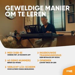 MAX Rhapsody61P keyboard set - inclusief standaard en koptelefoon - 61 aanslaggevoelige toetsen — thumbnail 5