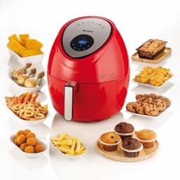 ARIETE 4618/01 Air Fryer XXL Heteluchtfriteuse - 1800W - 5,5 liter - Digital Touchscreen - 7 Automatische Programma's- Rood — thumbnail 3