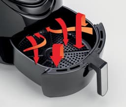 Ariete 4618/00 Airfryer XXL - hetelucht friteuse- 5.5 Liter - 1800 Watt - 7 Programma's - Zwart — thumbnail 2