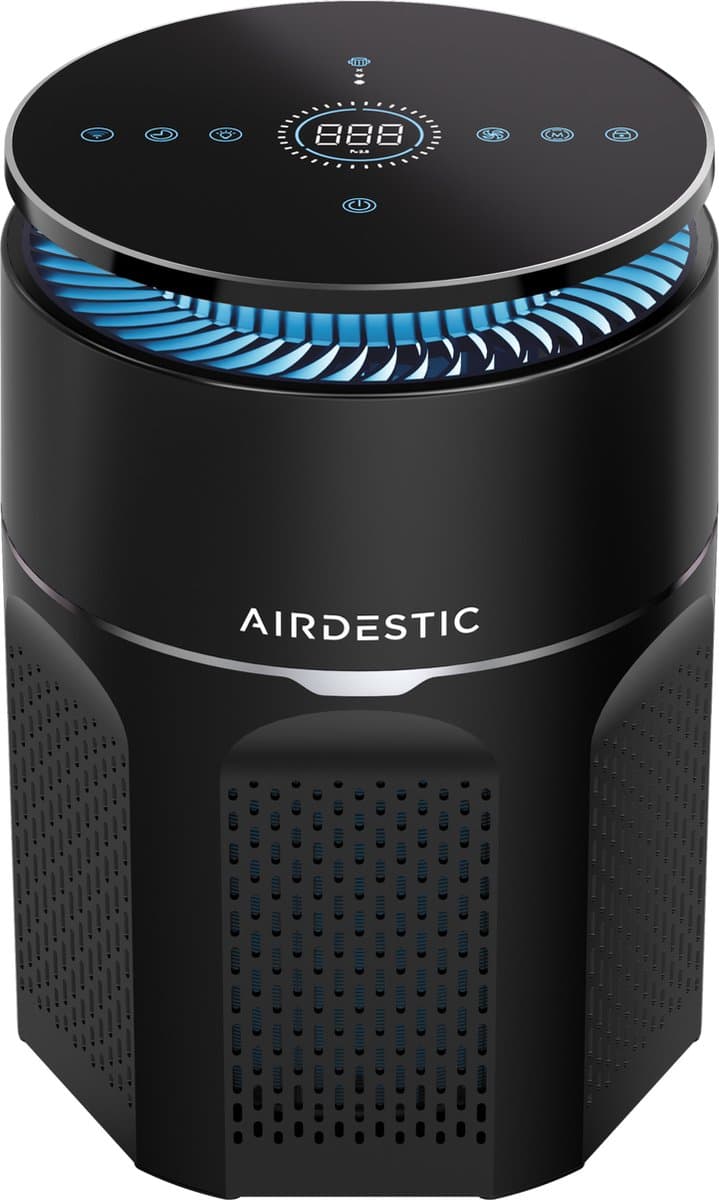 Airdestic Airwave Luchtreiniger - Air Purifier - Hepa 13 Filter – CADR 275 m³/h - Luchtreinigers – Luchtfilter – Effectief Tegen Huisstofmijt, Stof, Hooikoorts En Meer – App — afbeelding 1