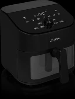 Zeegma Knapper Chef - Airfryer XL - Vetvrij - 6,5 L - Zwart - 10 programma's - 1600 W - Snelle opwarming tot 60s - Antislippoten — thumbnail 19