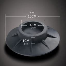 *** Trillingsdempers wasmachine – Set van 4 stuks – Extra dik - Voetjes wasmachine & droger - Wasmachine demper – Anti trillings / vibratie dempers pads – Antislip rubber – Trillingsmat – Antislipmat — thumbnail 2