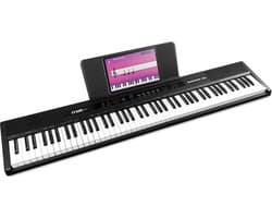 Digitale piano - MAX RhapsodyDP88 Piano Keyboard 88 toetsen - Met sustainpedaal en bladmuziekhouder