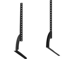 Cabletech Universele TV poten voor televisies van 27" tot 60" inch - Tafelstandaard Beugel voor TV - Zwart