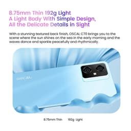 Smartphone Oscal C70 - 128GB - Zwart - Dual SIM — thumbnail 7