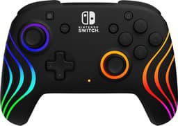 PDP Afterglow WAVE Draadloze Controller - RGB - Back Buttons - Zwart - Nintendo Switch/OLED — thumbnail 1