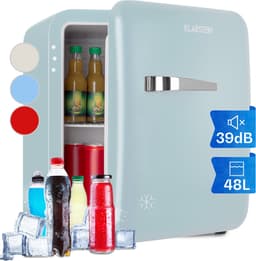 Klarstein Minibar minikoelkast voor kamers, 48 ​​liter minikoelkast voor drankjes en cosmetica, kleine , kleine en stille koelkast, verstelbaar schap, kleine huidverzorgingskoelkast 0-10 °C - Mini Koelkast - 48L - Mini Fridge — thumbnail 1